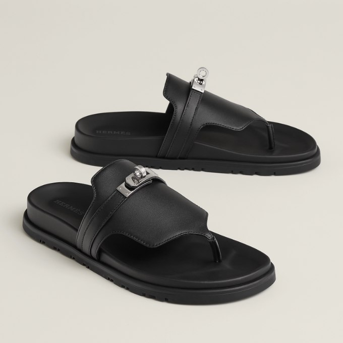 HERMES Empire Sandals Black